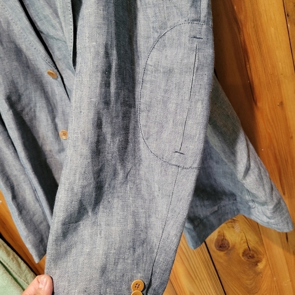 Tommy bahama Gray Blazer with Elbow Patches - Picture 6 of 14